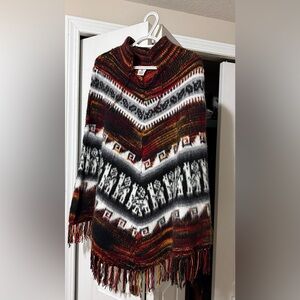 Alpaca Warehouse Multicolor Alpaca Poncho - One Size